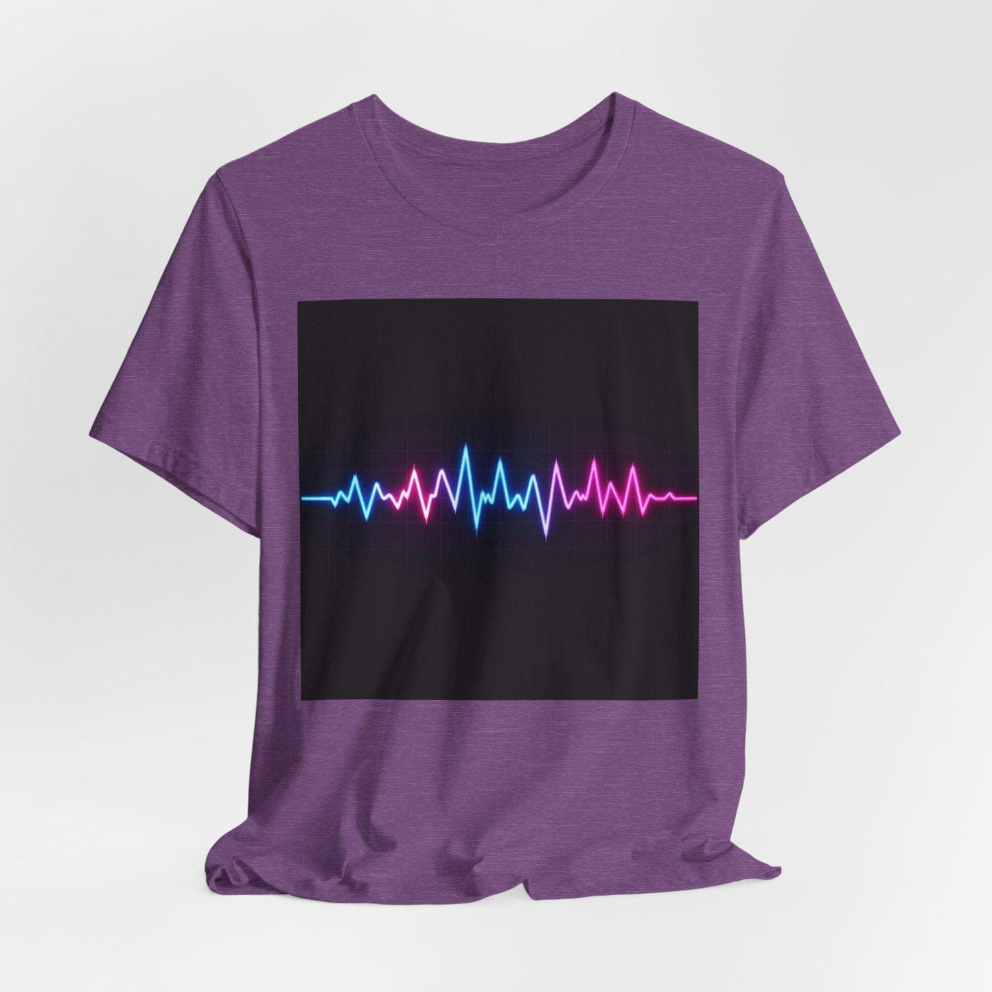 Neon ECG Waves Unisex T-shirt