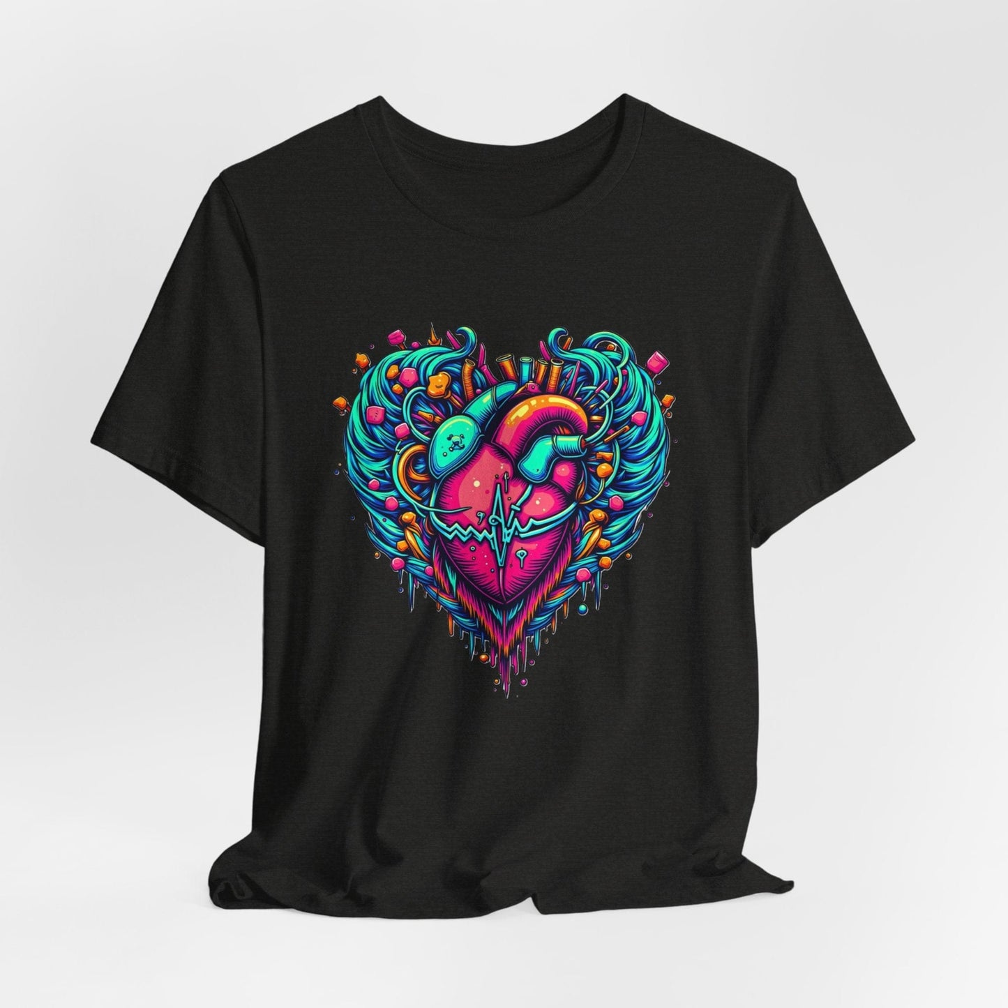 Psychedelic heart T-shirt