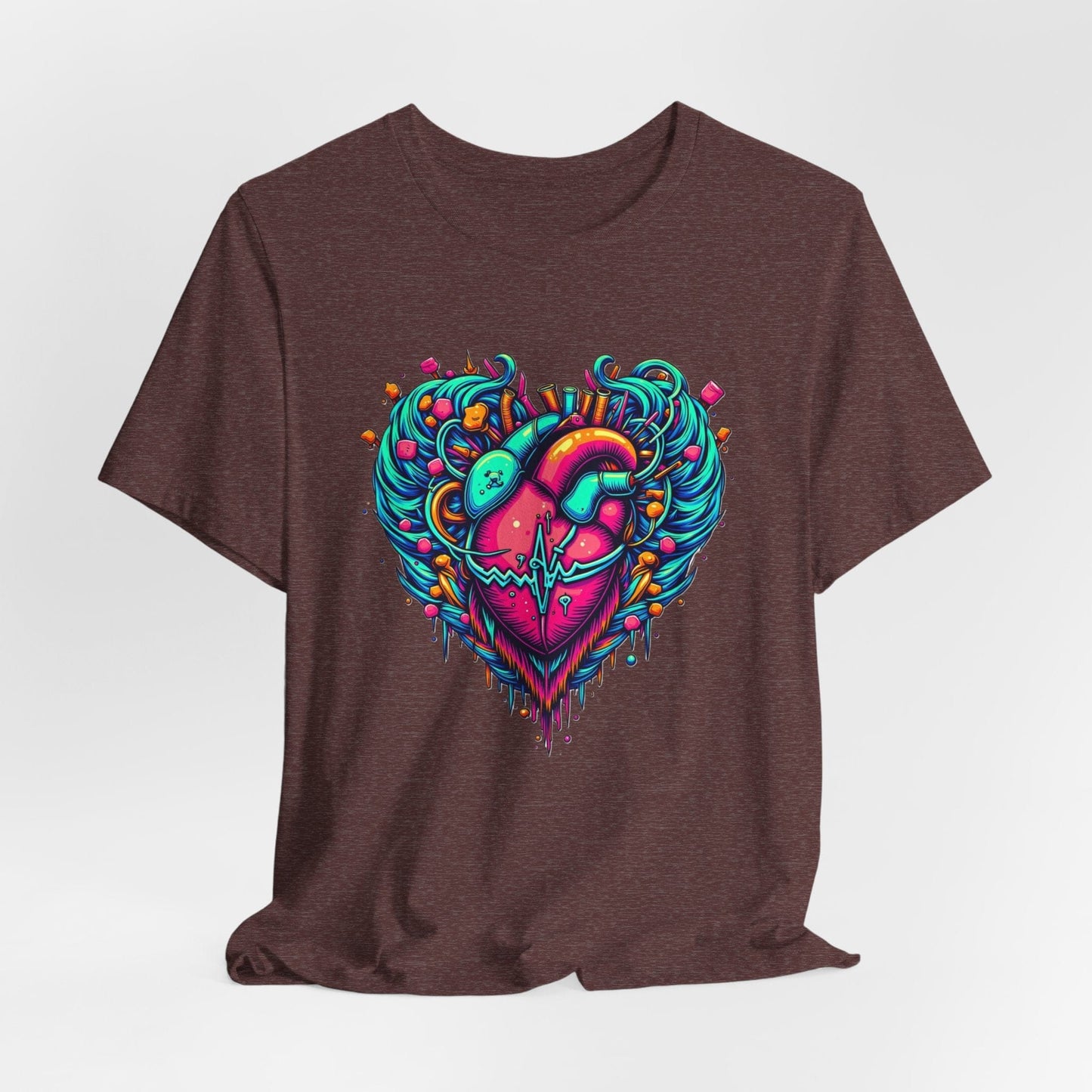 Psychedelic heart T-shirt