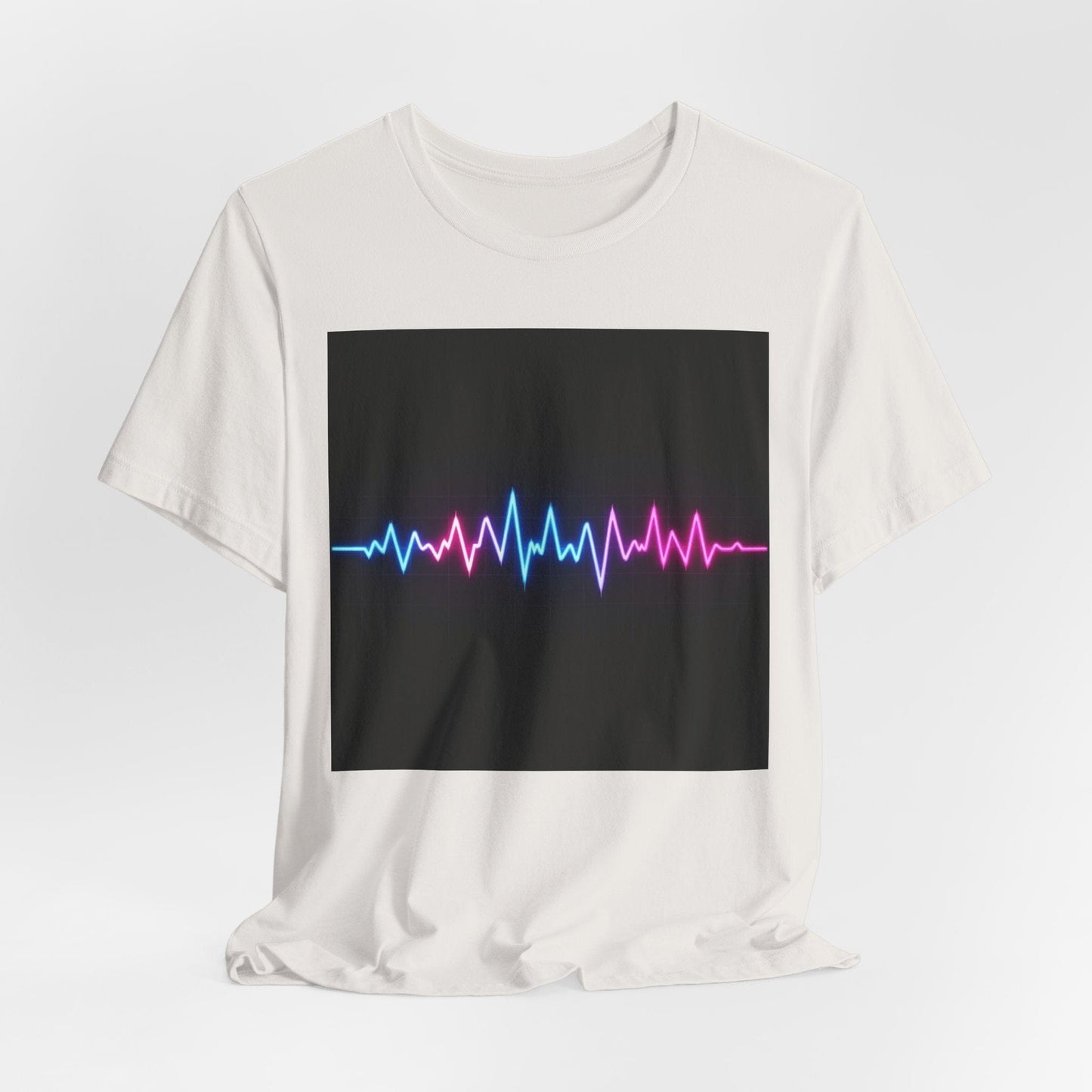 Neon ECG Waves Unisex T-shirt