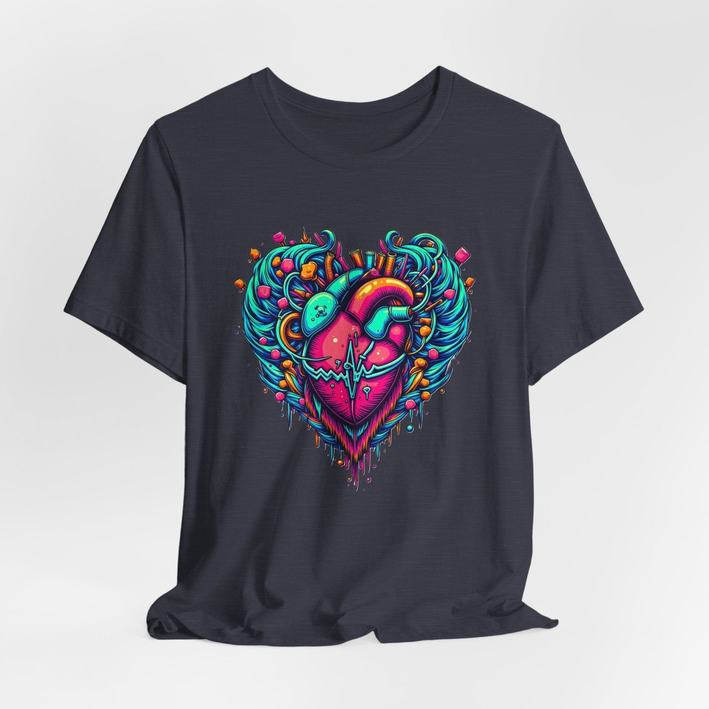 Psychedelic heart T-shirt