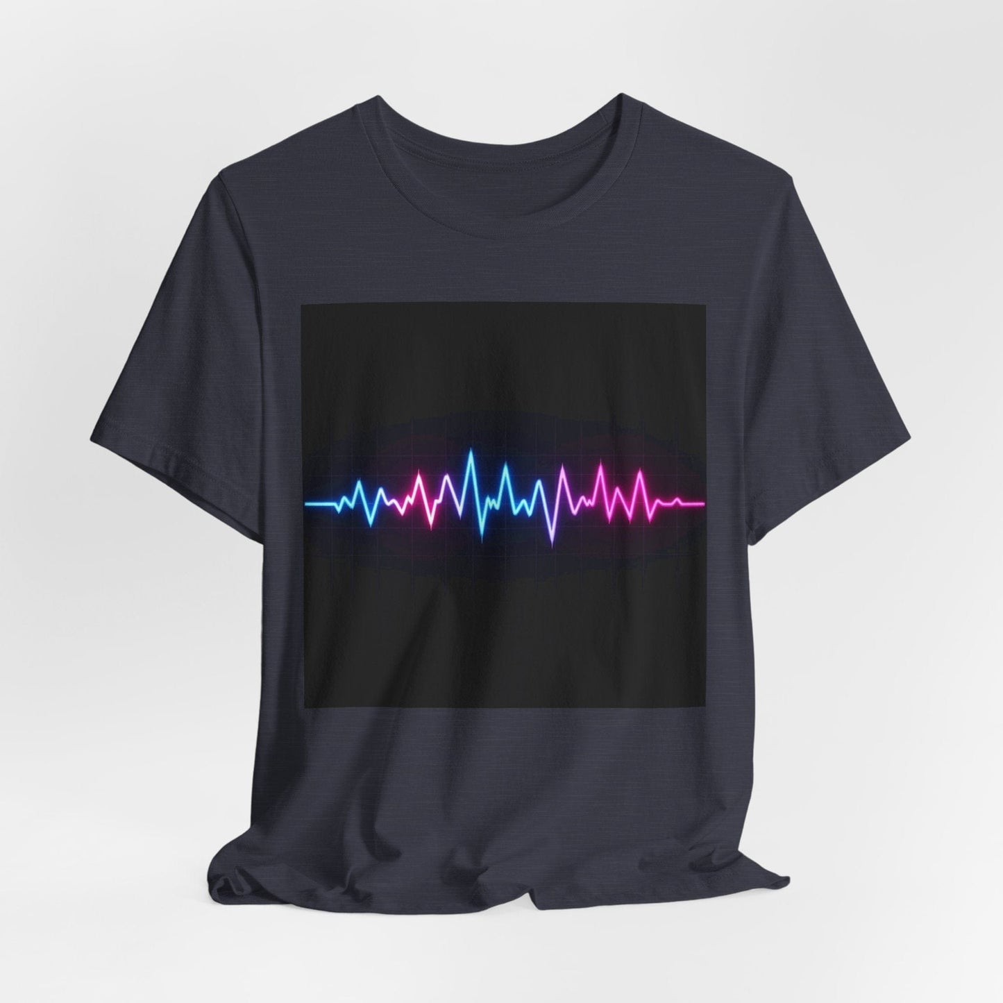 Neon ECG Waves Unisex T-shirt