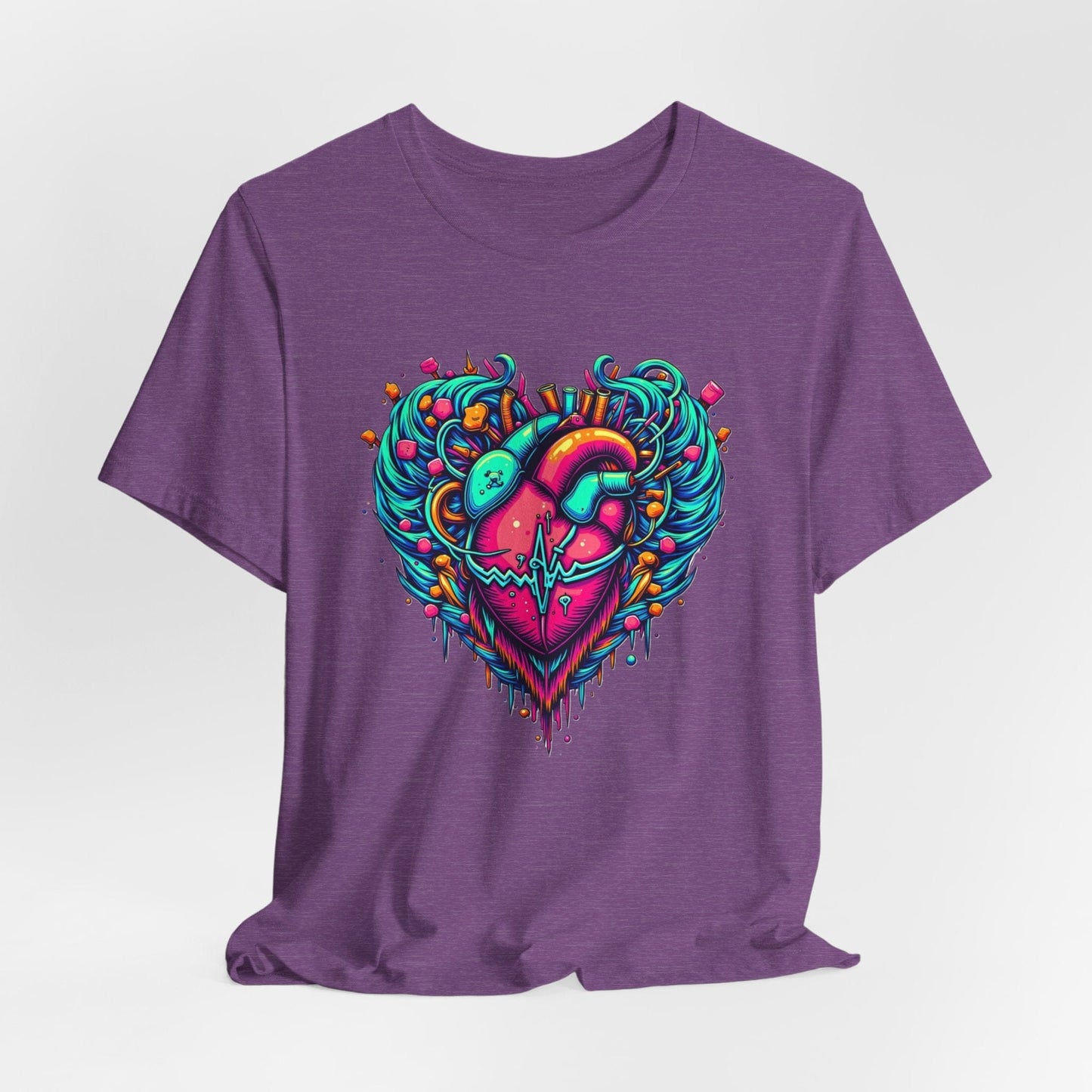 Psychedelic heart T-shirt