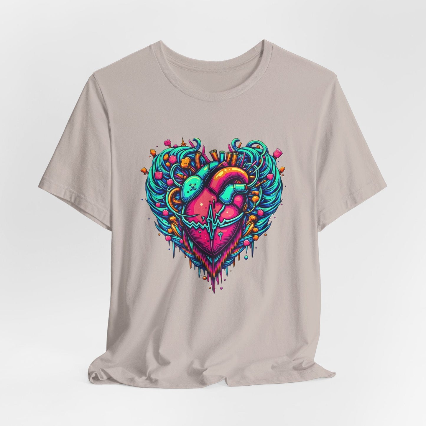 Psychedelic heart T-shirt