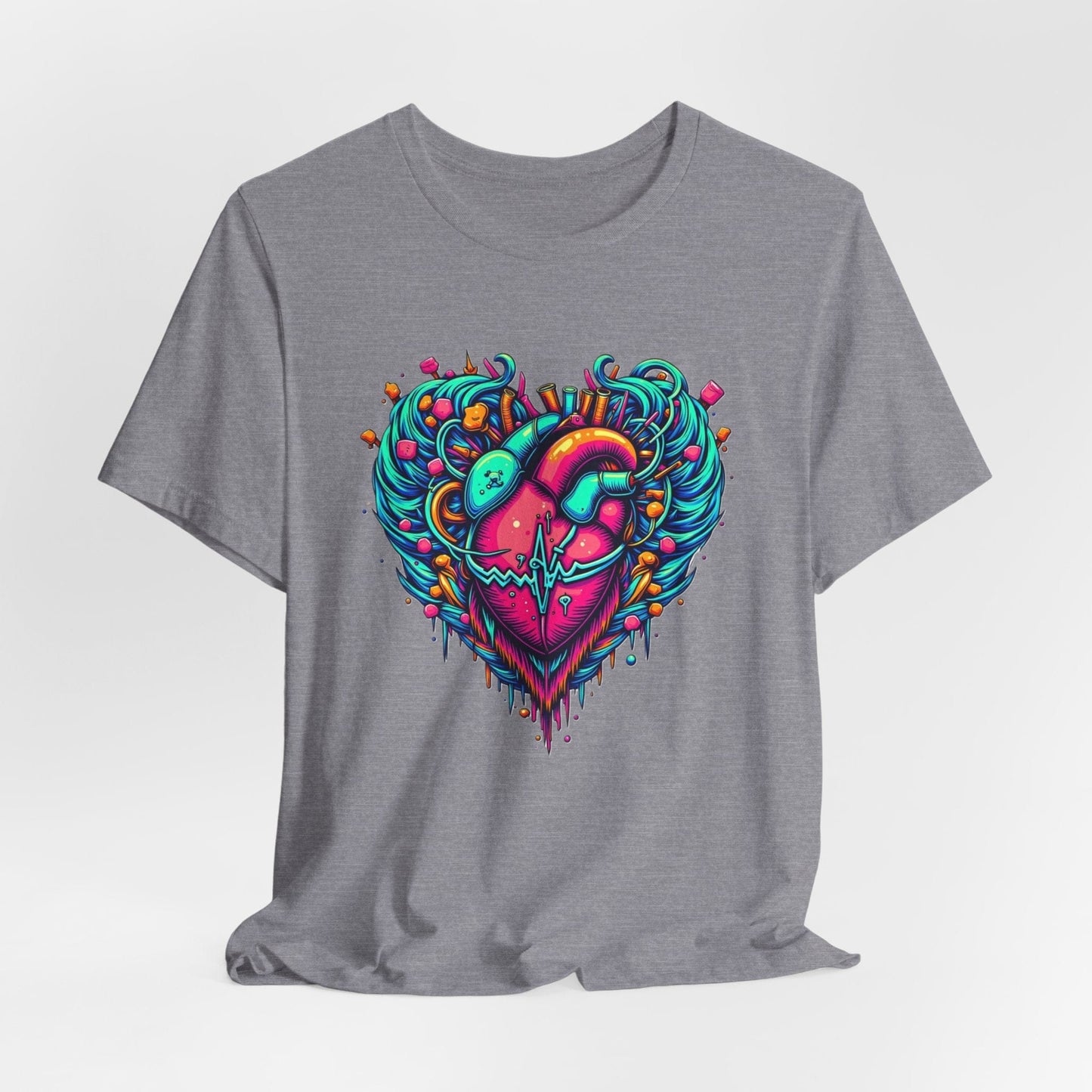 Psychedelic heart T-shirt